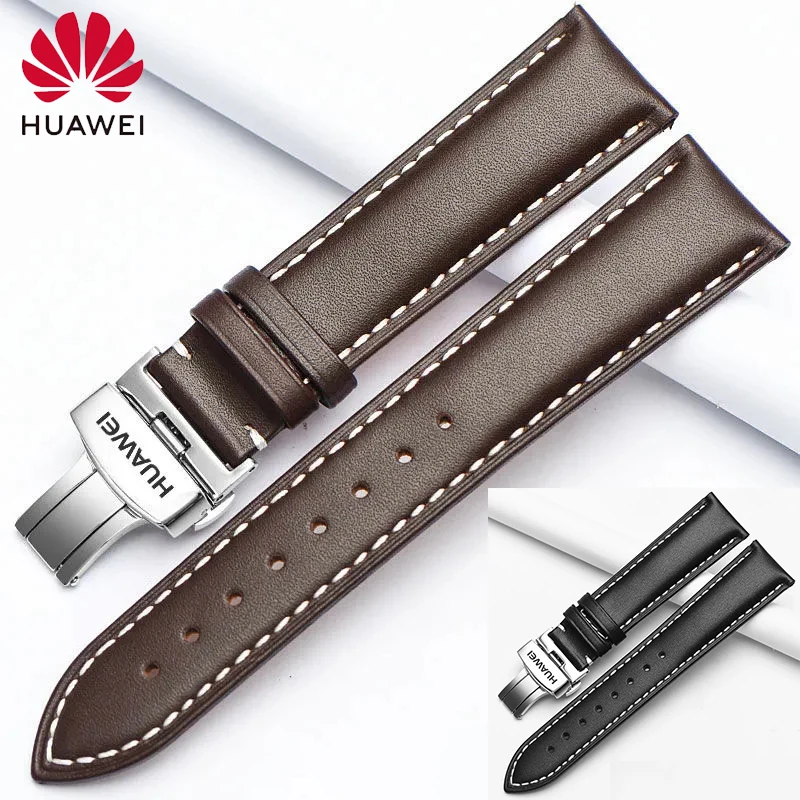

Huawei Original 22mm Leather Watchband for HUAWEI Watch GT3 GT2 /GT 2Pro Strap for Huawei GT 3Pro 46mm Replace Bracelet GT Band