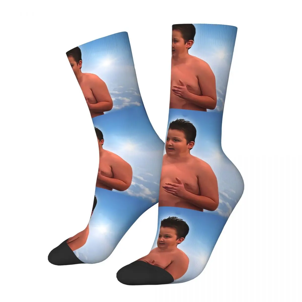 Funny Happy Men's Socks Gibby Bruh Meme Retro Harajuku Icarly Hip Hop Novelty Crew Crazy Sock Gift Pattern Printed
