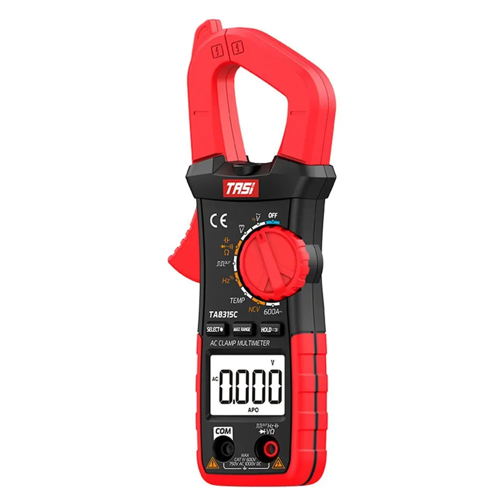 

TASI Clamp Meter Multimeter TA8315C/E Clamp Multimeter Multi-function Capacitance Meter Digital Ammeter Clamp Meter