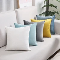 ins nordic couch pillow office netherlands velvet simple solid color pillow car plush home cushions pillow case