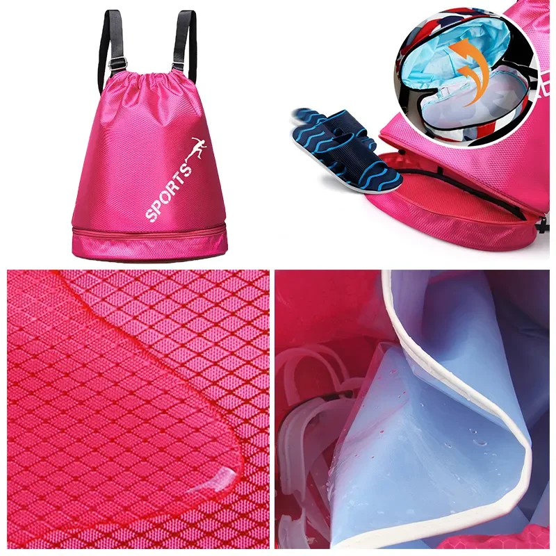 Swimming Bag Women Men Waterproof Training Bag Dry and Wet Separation Package Multifunction Outdoor Fitness Yoga Sport Backpack