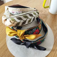 ethnic style fresh temperament simple embroidery headband headband