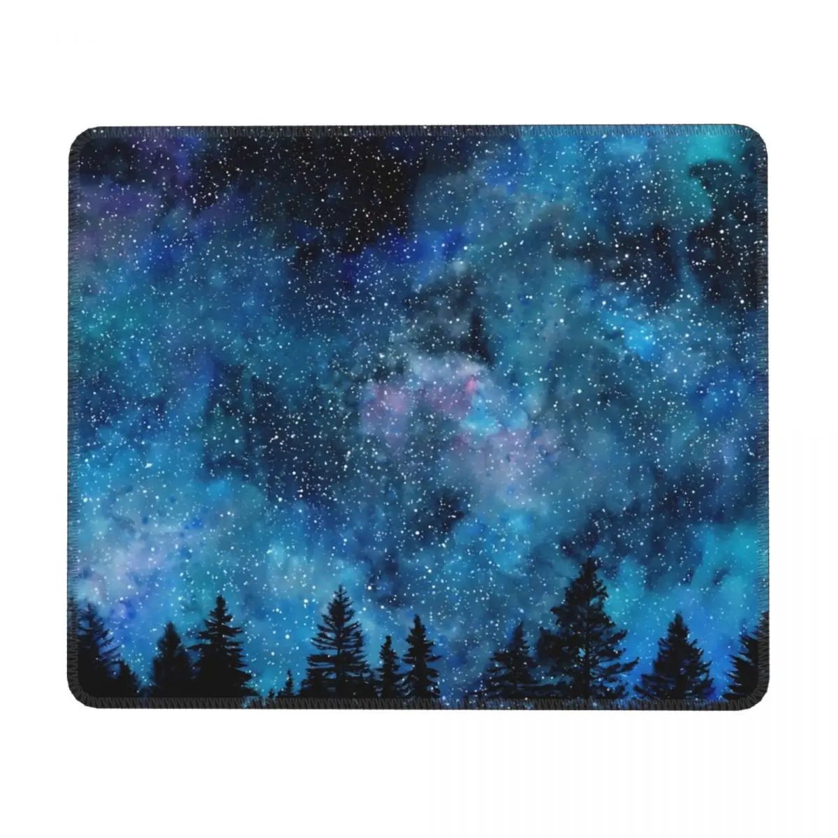 

Forest Print Horizontal Print Mouse Pad Star Night Print Rubber Desk Mousepad Anti Fatigue Simple Custom Mouse Pads