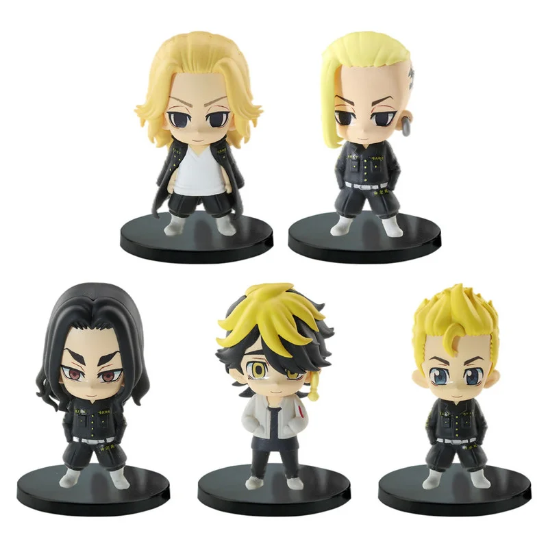 

Anime Tokyo Revengers Figure Manjiro Sano figures Hanagaki Draken action figure Mikey Takemichi Figurine pvc model Toys for kids