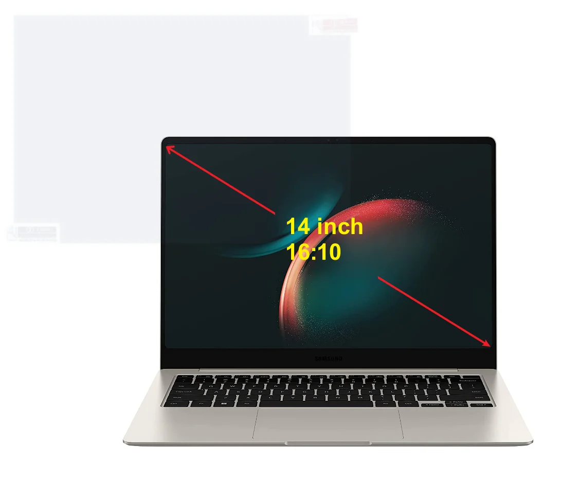 

2pcs/lot for Samsung Galaxy Book3 PRO 14" (2023) NP944XFG 16:10 Ultra Clear / Matte Screen Protector Soft Protective Film