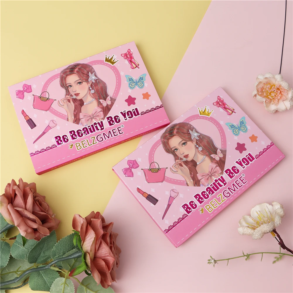 BELZGMEE 24 цвета модные матовые тени для век с изображением якоря палитра книг