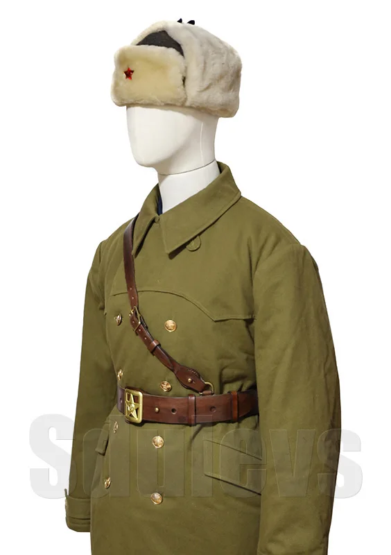 Белая зимняя Боевая шапка офицера Shapka 1940