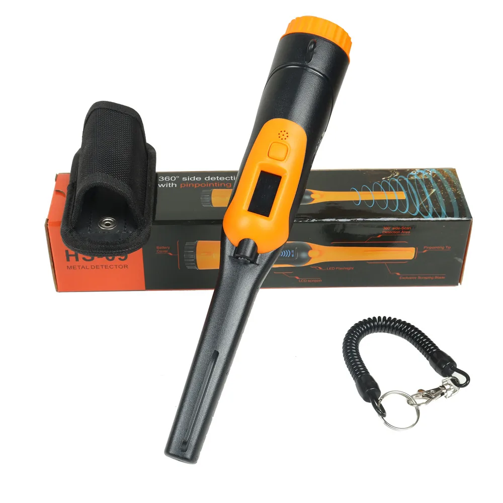 

Metal Detector Pinpointer IP68 Waterproof Handheld Pin Pointer Wand with Belt Holster Treasure Hunting Tool Accessories