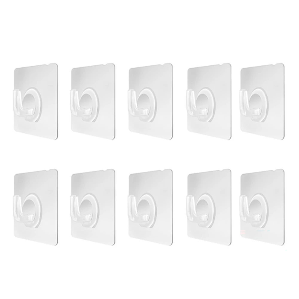 

Прозрачные настенные крючки, сверхпрочный самоклеящийся крючок, дверные вешалки, водонепроницаемый стеллаж для хранения ключей для кухни, ...