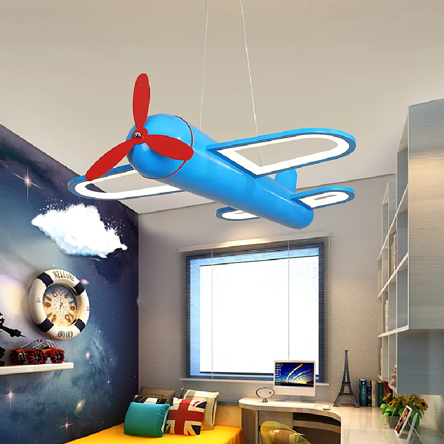 

Современные светодиодные подвесные светильники Fly Dream, креативные лампы для столовой, детской комнаты, для мальчика, домашний декор, фуксии