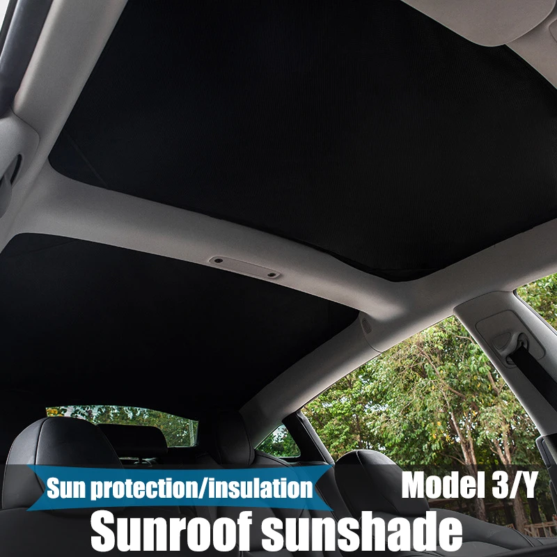 

For Tesla Model 3 Y 2016-2021 Front rear glass sunroof Windshield Skylight heat insulation sunshade summer car accessories