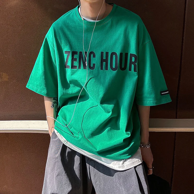 

Футболка мужская с коротким рукавом и надписью, 5 цветов