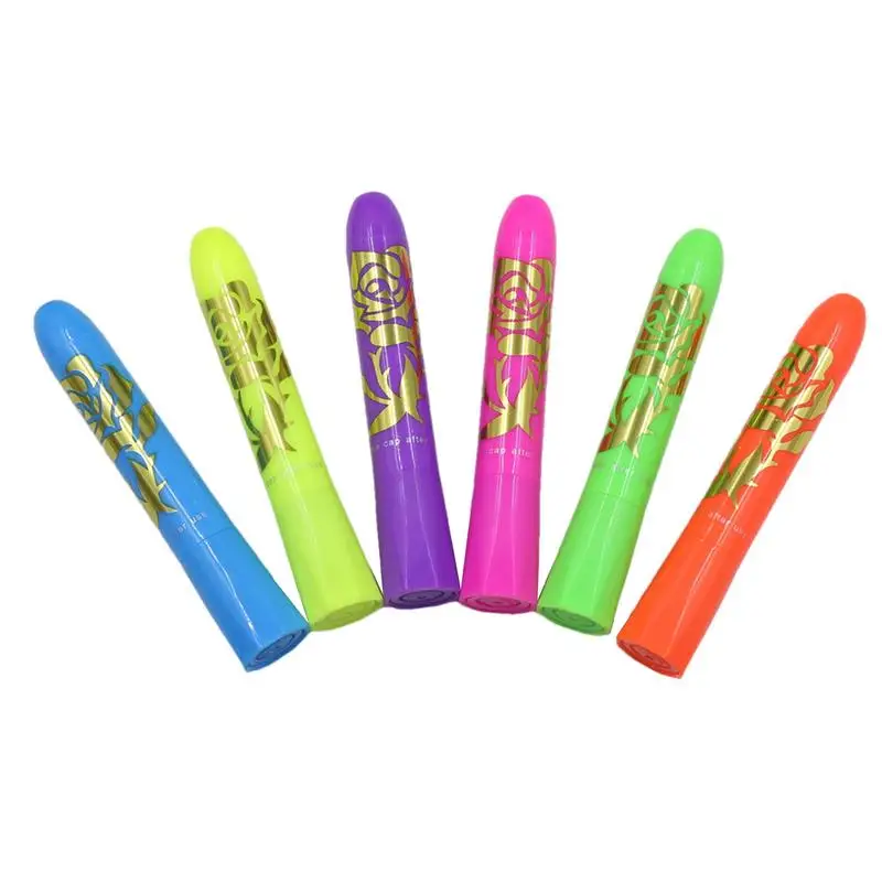 

Glow In The Dark Face Paint 6 Different Colors Neon Body Paint Swivel Design Black Light Crayon For Birthday Halloween