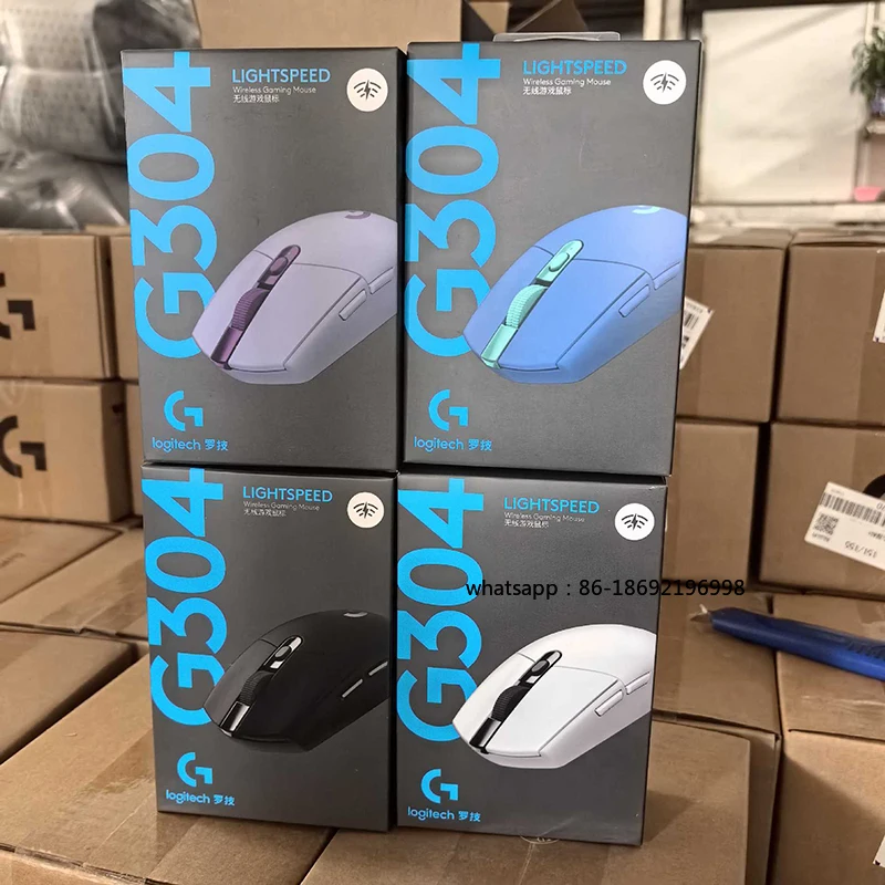 Фото Оригинальная беспроводная игровая мышь Logitech G304 Lightspeed, сенсор Hero 12K, 12000 DPI, 6 программируемых кнопок, совместимость с ПК и MacOS №2