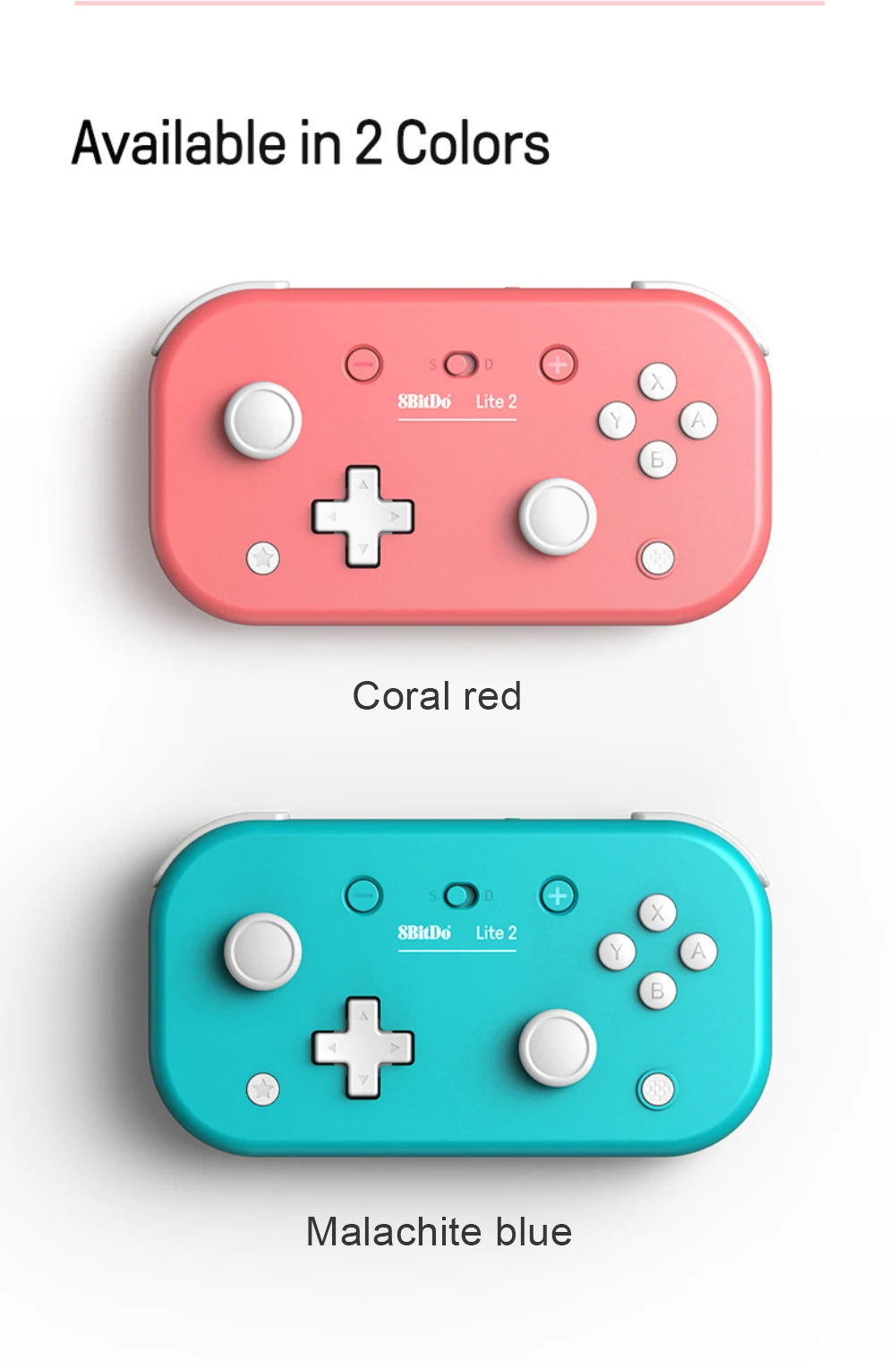 

Вибрационный ультратонкий контроллер Gamead полностью оснащен 8-битным портативным 8bitdo Lite2 контроллером Pi ультратонким