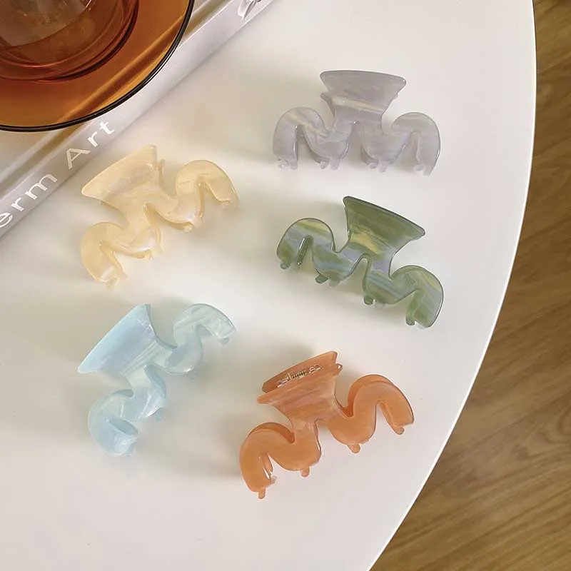 

Hot Sale Solid Color Claw Clip Large Barrette Crab Hair Claws Bath Clip Ponytail Clip For Women Girls Hair Accessories Gift