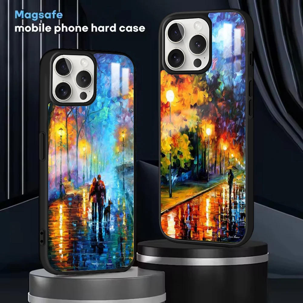 Чехол для телефона L-Leonid Afremov с масляной живописью iPhone 16 15 14 13 12 11 Pro Max Plus Mini