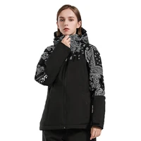 2022 new winter mountain ski jacket warm hooded women men waterproof fleece hiking snowboard jacket windproof rain windbreaker