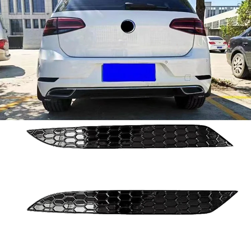 

2Pcs Automobile Rear Fog Lamp Sticker For Golf 7.5 MK7.5 Rear Bar Bumper Reflector Strips