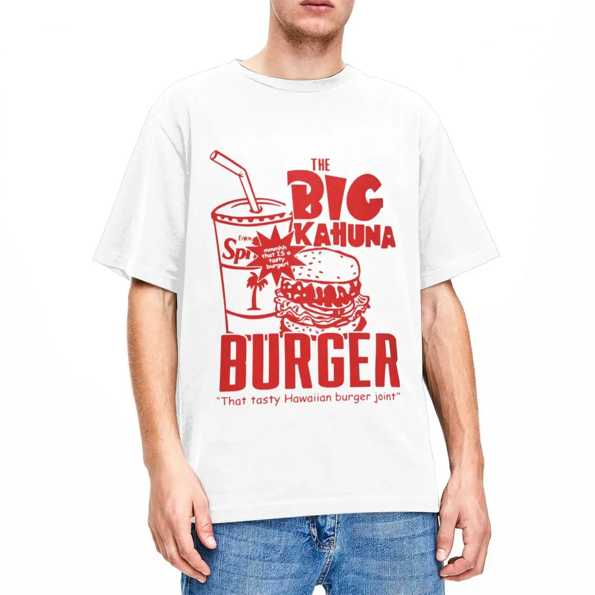 

Men Women's The Big Kahuna Burger T Shirts Accessories Vintage Pure Cotton Clothing Humor Short Sleeve O Neck Tee Shirt Unique