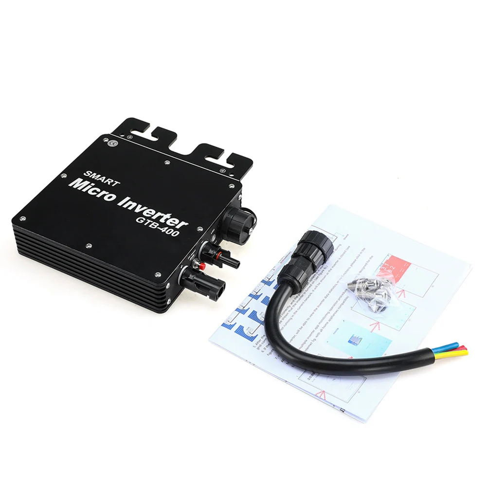 

GTB-400 400W Smart Solar Power Grid Tie Inverter Solar Grid Tie Inverter 400W Output 110V 220V Aluminium Alloy