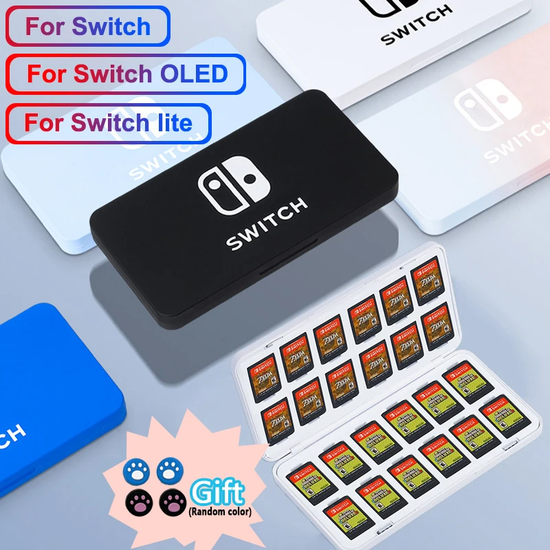 For Nintendo Switch Cassette Storage Box For Switch Oled Magnetic 24 Game Cards Holder Case For Switch/Switch Lite Accessories