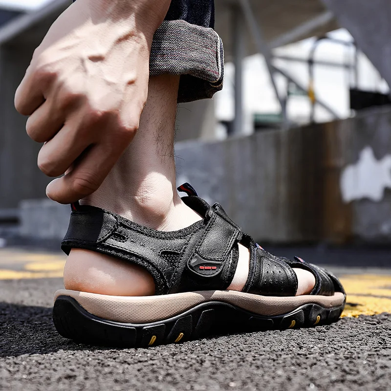 Summer Men Sandals Non-slip Male Beach Sandals Breathable Rubber Men's Outdoor Sandals Soft Sole Casual Shoes Free Shipping 2023
