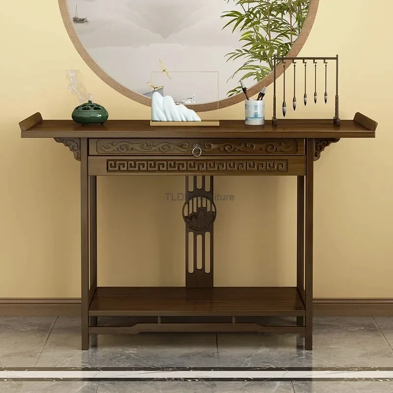 Китайские консоли из массива дерева столы для прихожей стол орехового