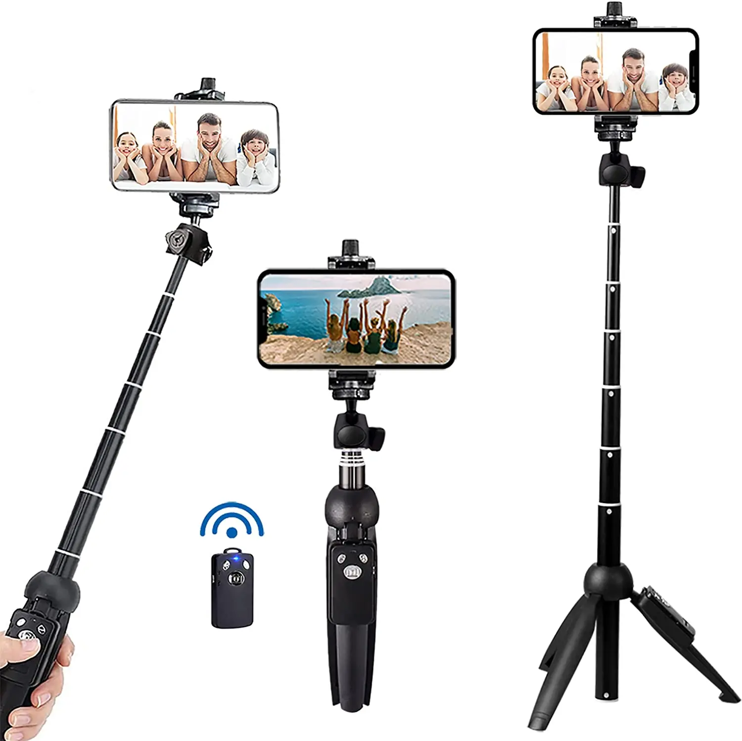 

Bluetooth Selfie Stick for Iphone Mobile Phone Android Smartphone Cellphone 40Inches Salafi Selfiestick with Remote Control