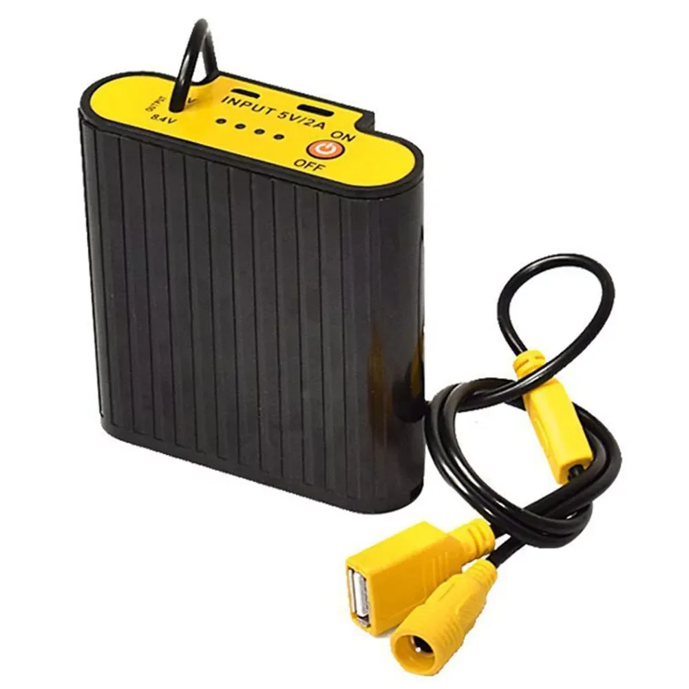 

Vehicle Energy Storage Modified 18650 Battery Pack Power Bank Case with 8.4V DC 5V USB Output for Lithium Battery