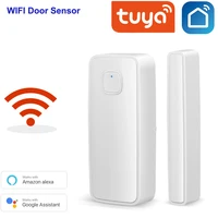tuya wifi window door sensor detector wireless alexa google voice command check openclosed status smart life app remote control