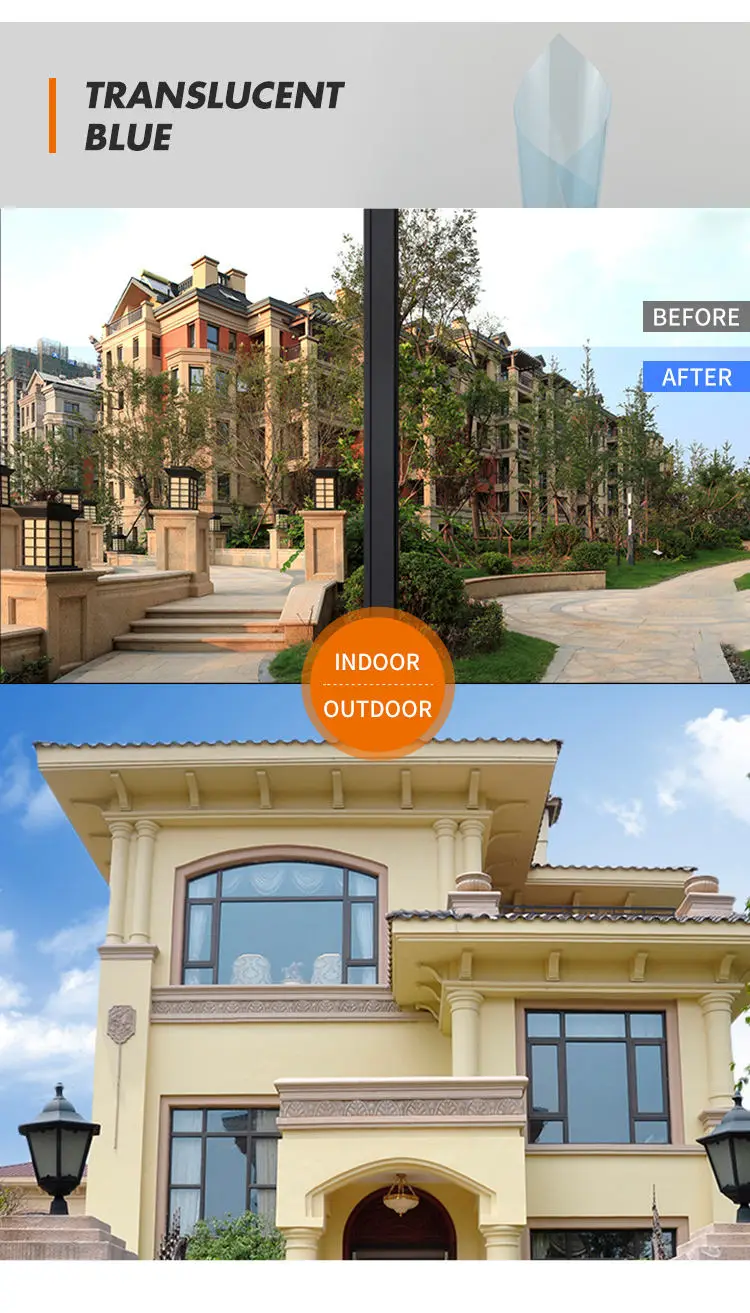 Солнцезащитное стекло для магазина изоляционная оконная пленка прозрачная