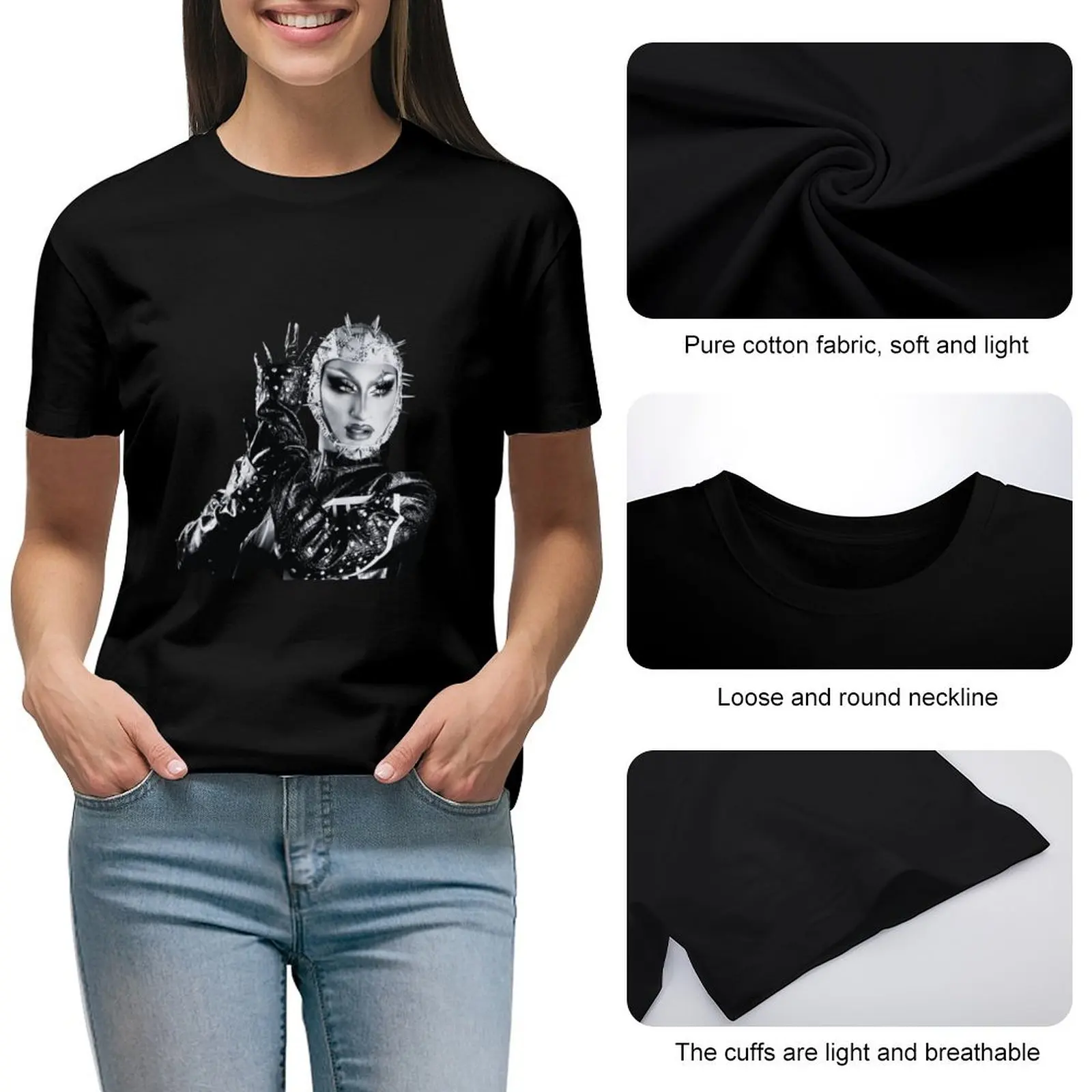 Женское летнее платье-футболка с принтом