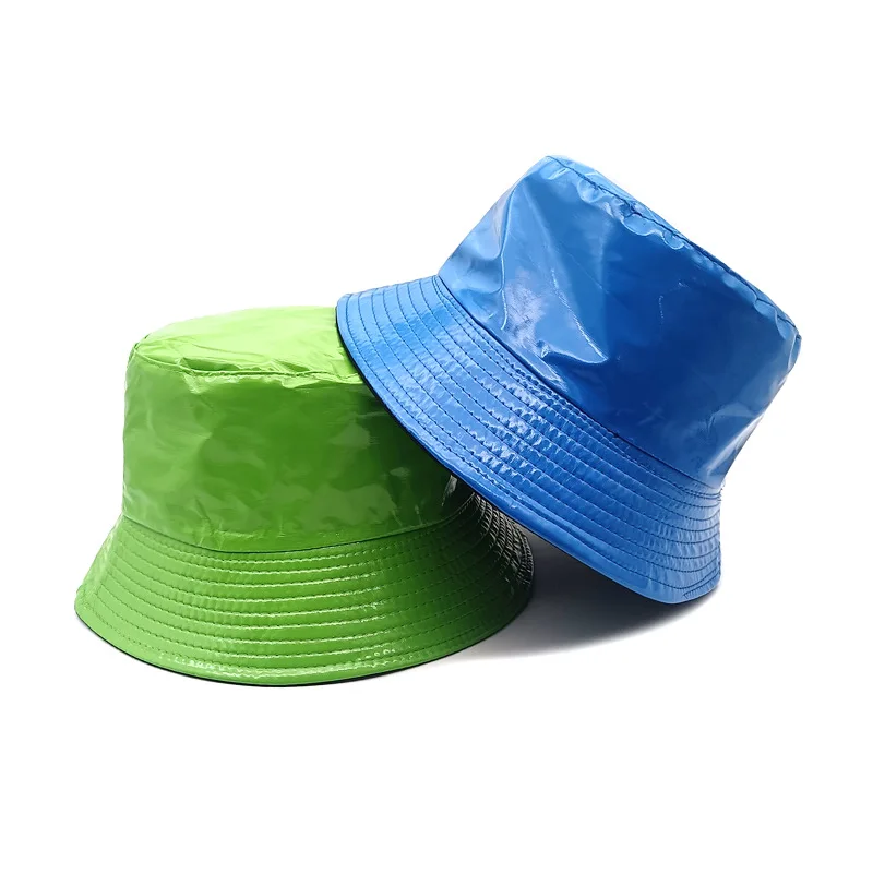 Мужская двухсторонняя шляпа из ПУ кожи золотого и серебряного цвета в