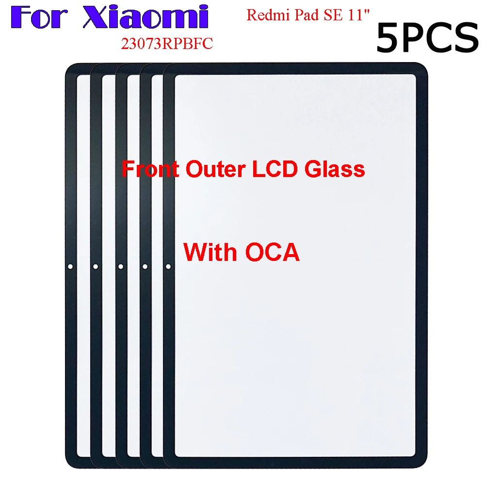 5 шт. для Xiaomi Redmi Pad SE 23073RPBFC 11 дюймов сенсорный экран панель планшет передний