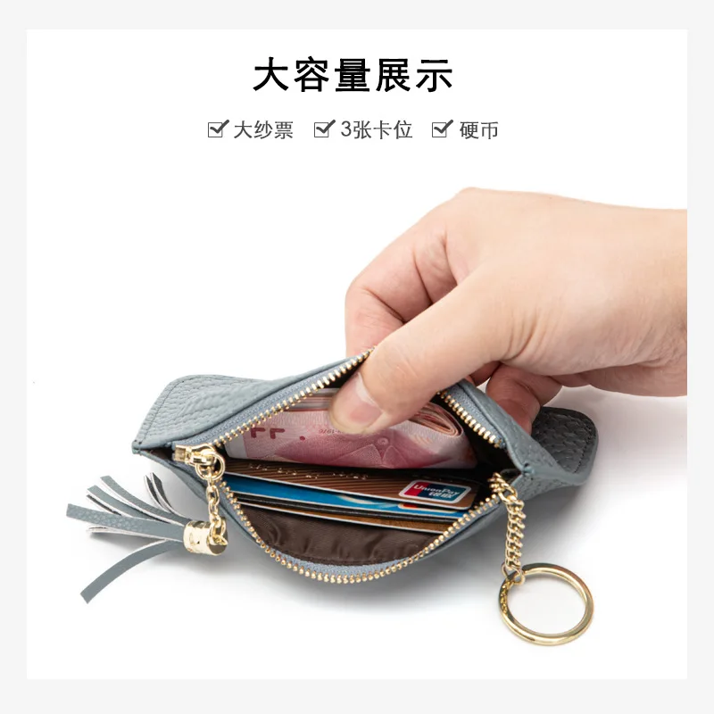 Короткие Чехлы для монет из натуральной кожи с узором змеиной кошельки круглыми