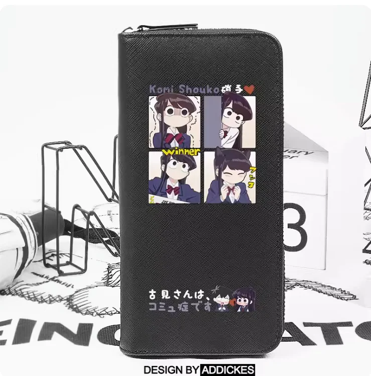 Аниме Komi-san wa модные кошельки Komyushou desu из искусственной кожи кошелек для карт