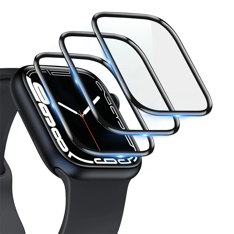 Защитная пленка для экрана Apple Watch Ultra-2 49 мм 41 45 40 44 из закаленного стекла с