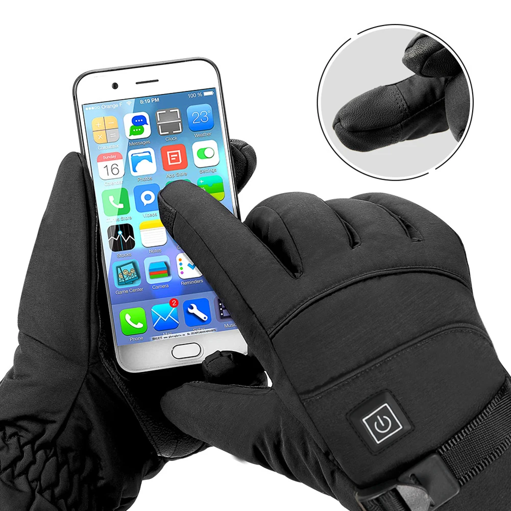 

Waterproof Motorcycle Gloves Heated Touch Screen Battery Powered Gloves for Women Men Winter Keep Warm Motorcycle Heated Gloves