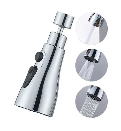 

Вращающийся на 360° удлинитель для крана, универсальный кухонный кран, прочный кухонный кран, 3 режима, регулируемый кран для воды, кухонные гаджеты