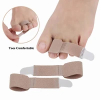 2pcs finger toe bandages overlapping thumb eversion wearing cloth simple split toe strap toe separator corrector foot care tools