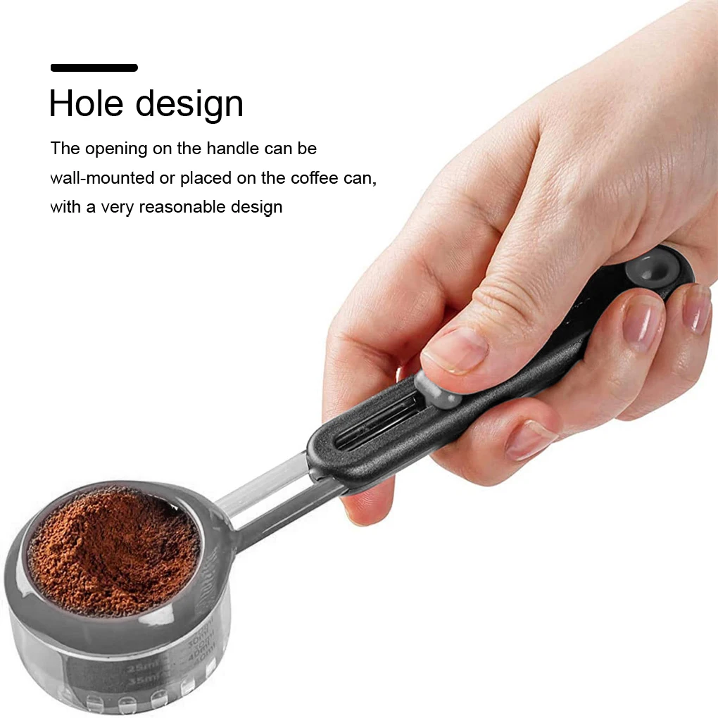 

New Upgrade Coffee Measuring Scoop Adjustable Volume Tablespoon Measure Spoon Powder Adjustable Lever Measuring Spoon