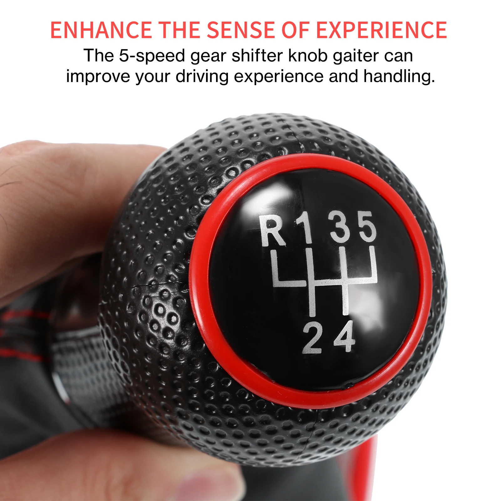 5 Speed Gear Shifter Knob Gaiter PU Leather Head Dust Cover for Jetta Bora Golf MK4 1999-2004 |