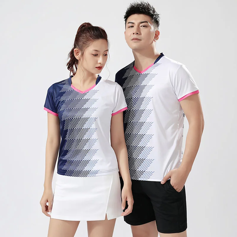 

Badminton Polo T-Shirt Men/Women Table Tennis Shirt Quick Dry Short-Sleeve Training Breathable Running Shirts For Male Female
