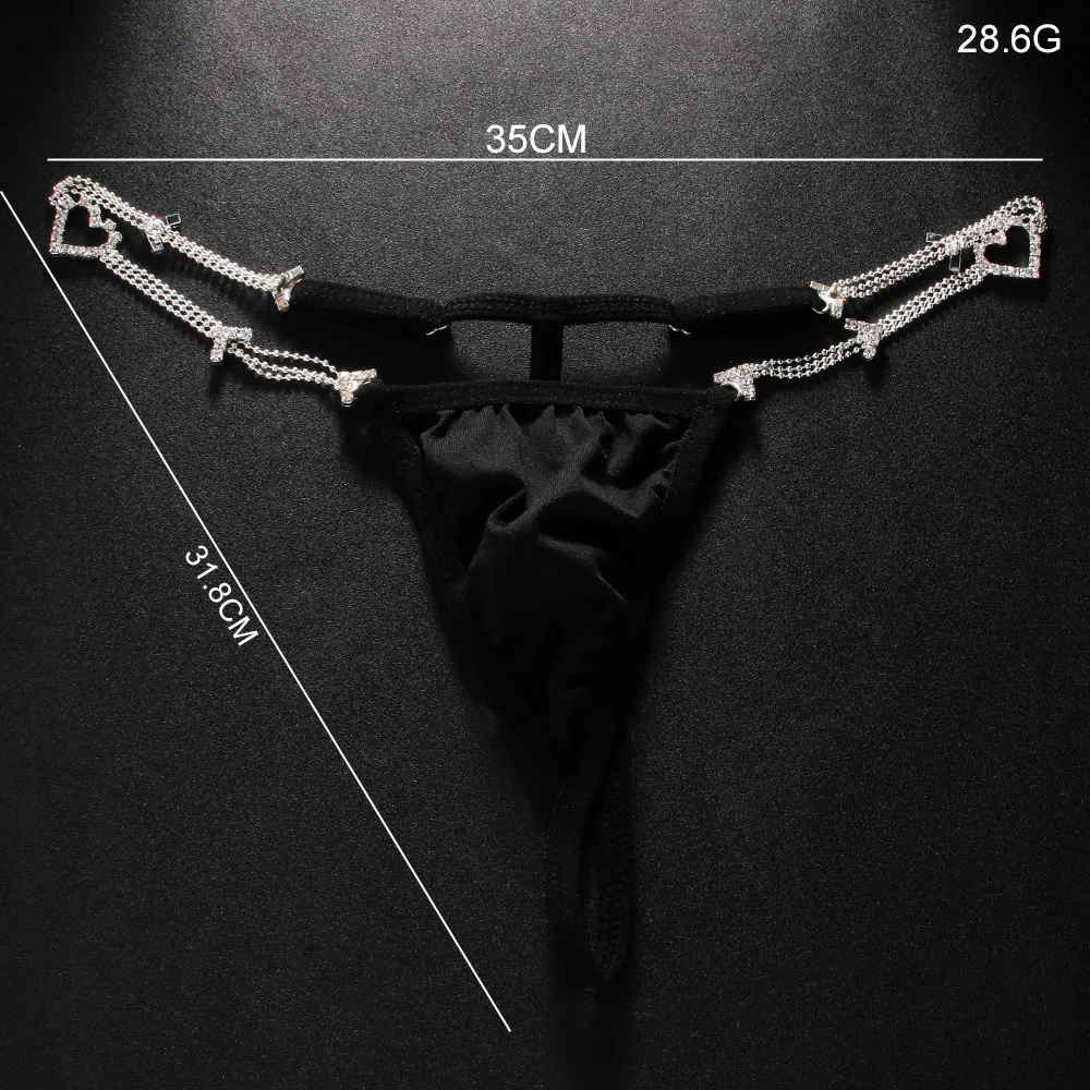 Stonefans сексуальные металлические бусины-цепочки со стразами полые сердечки