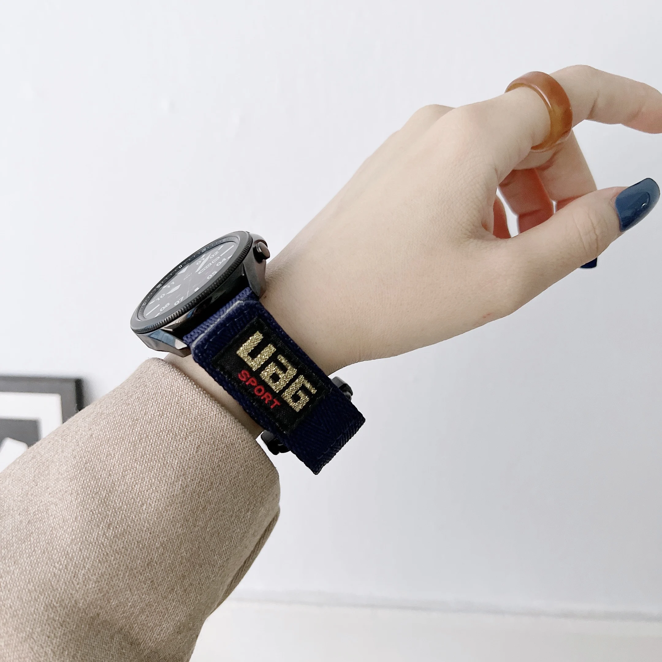 22mm nylon Strap For Samsung Galaxy Watch 3 45/46mm Gear S3 Smart Bracelet Watchband Huawei GT2/3 46mm Accessorie