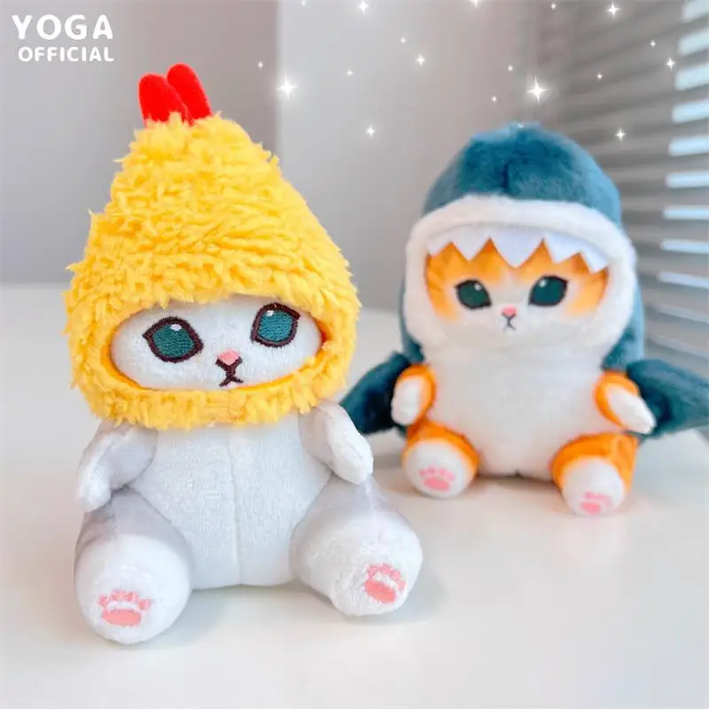 

Cute Shark Cat Fried Shrimp Cat Plush Doll Pendant Doll Beautiful Room Car Bag Decoration Pendant Opening Holiday Gift