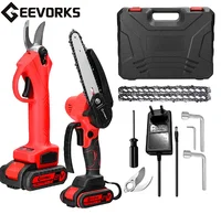 Набор из аккумуляторной пилы и секатора