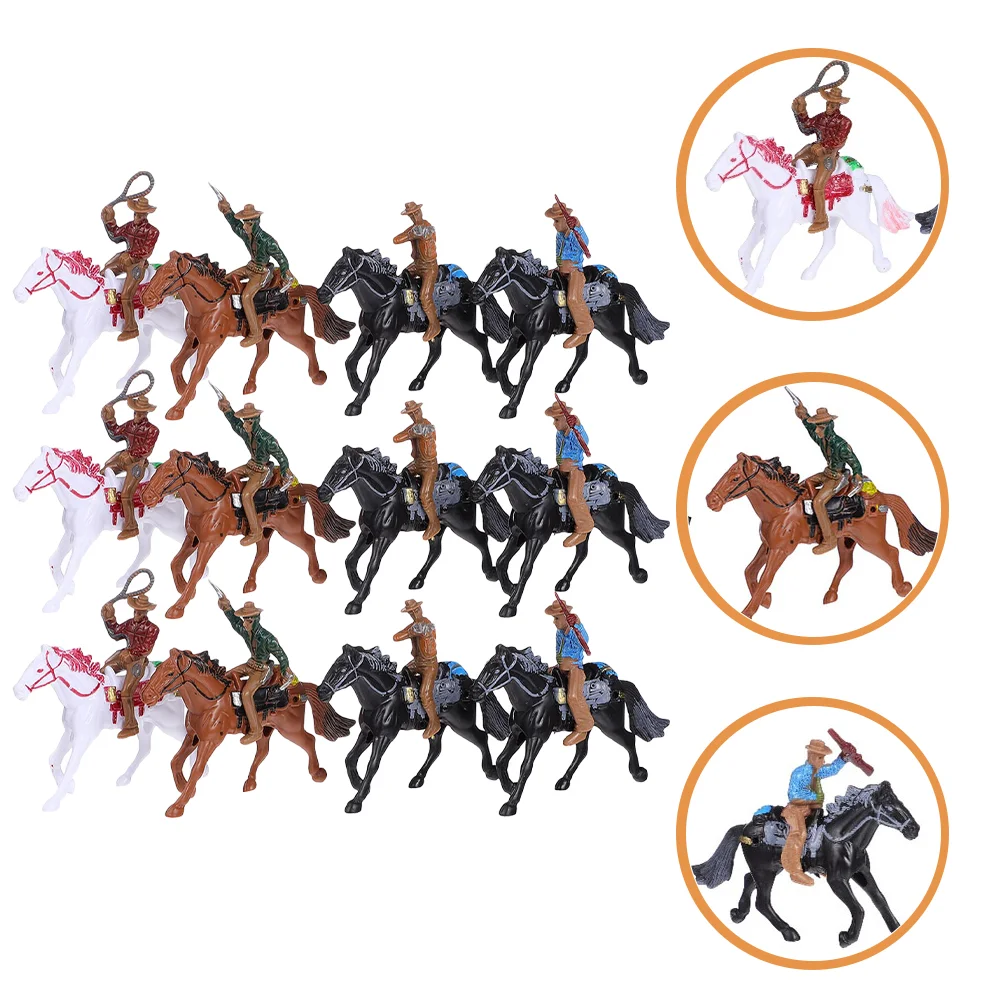 

12 Pcs Model People Models Home Decors Table Layout Decoration Mini Animal Toys Human Landscape Statue Simulation Sand