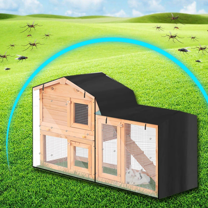 Водонепроницаемый чехол для кролика 210D прочный термозащитный клетки домашних